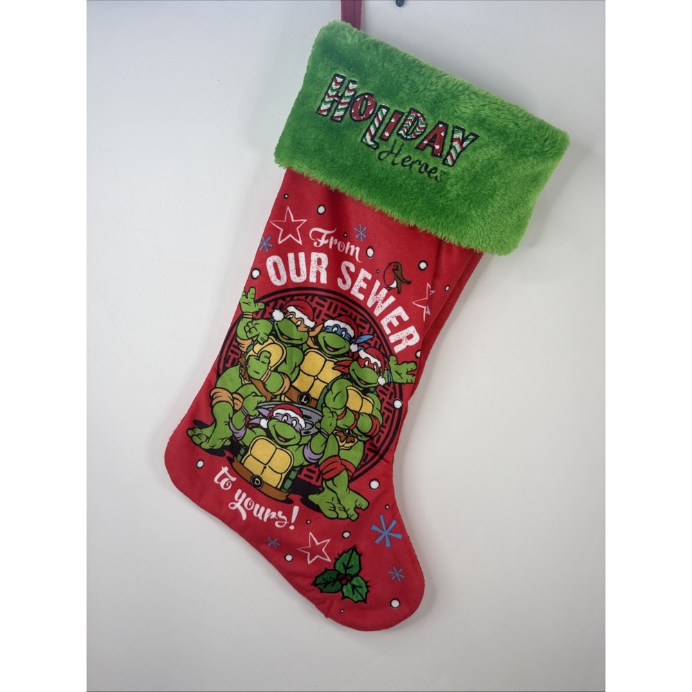 Teenage Mutant Ninja Turtles Holiday Heroes Christmas Stocking Tmnt By Ruz 20"